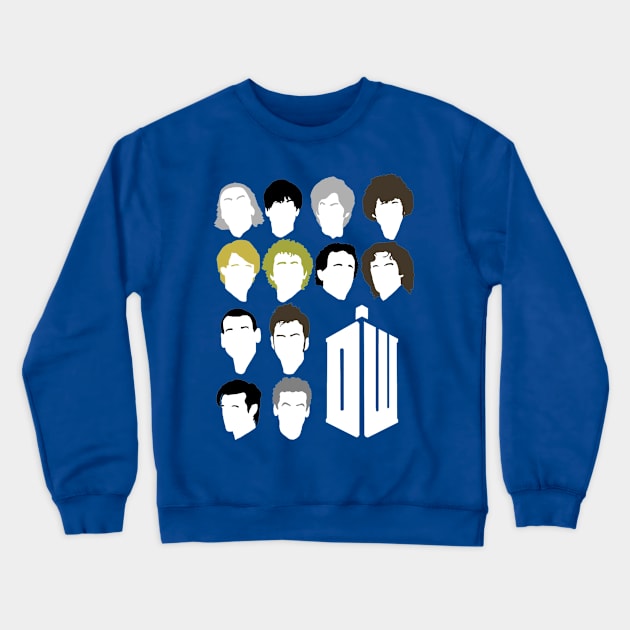 The Twelve Doctors  (DW) Crewneck Sweatshirt by MrSaxon101